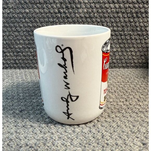 Andy Warhol Signature Campbell's Tomato Soup Coffee Mug Cup Block Pop - Picture 4 of 6